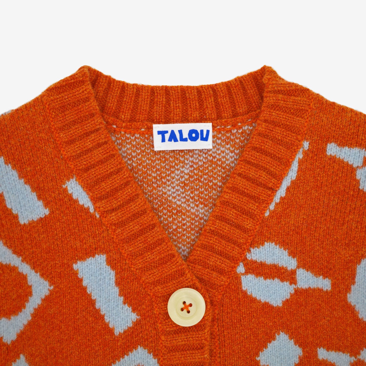 The Explorer - Orange Wool Cardigan