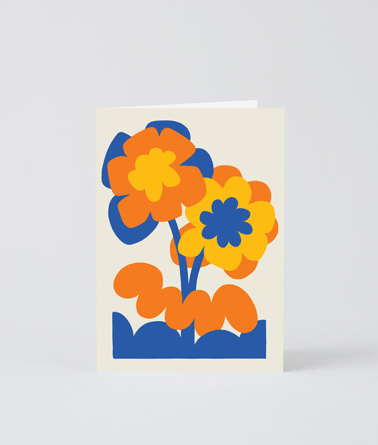 Big Flower Bunch Embossed Card