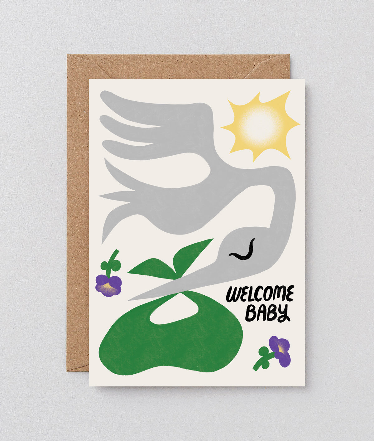 Welcome Baby Embossed Greeting Card
