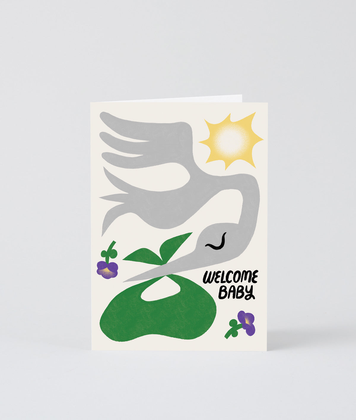 Welcome Baby Embossed Greeting Card