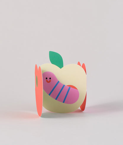 Apple Fold Out Birthday Card