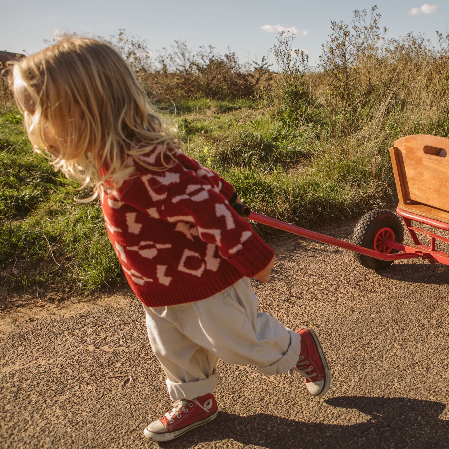 The Explorer - Red Wool Jumper