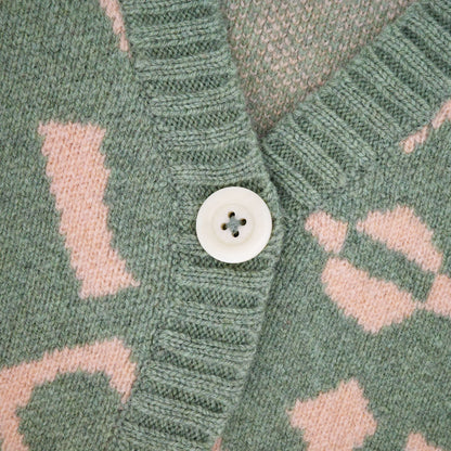 The Explorer - Sage Green Wool Cardigan