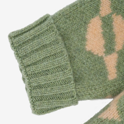 THE CUT AND STICK JUMPER - SAGE GREEN - 4-6 YEARS