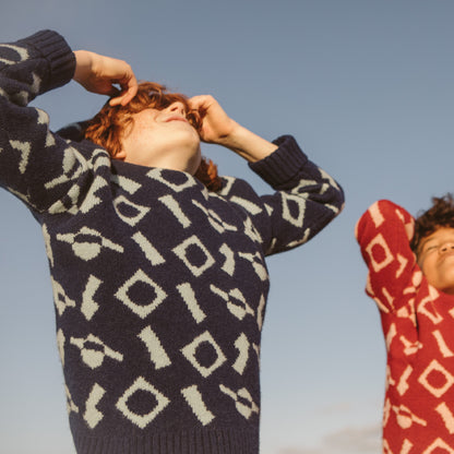 The Explorer Navy Wool Jumper