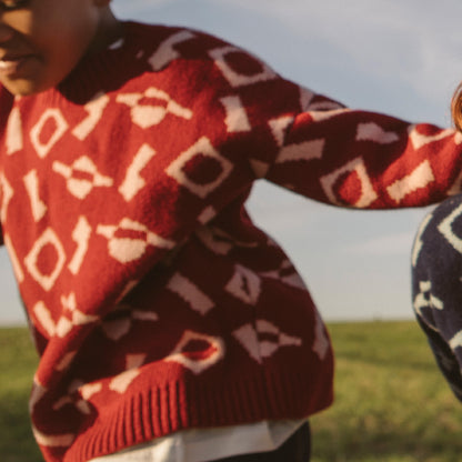 The Explorer - Red Wool Jumper